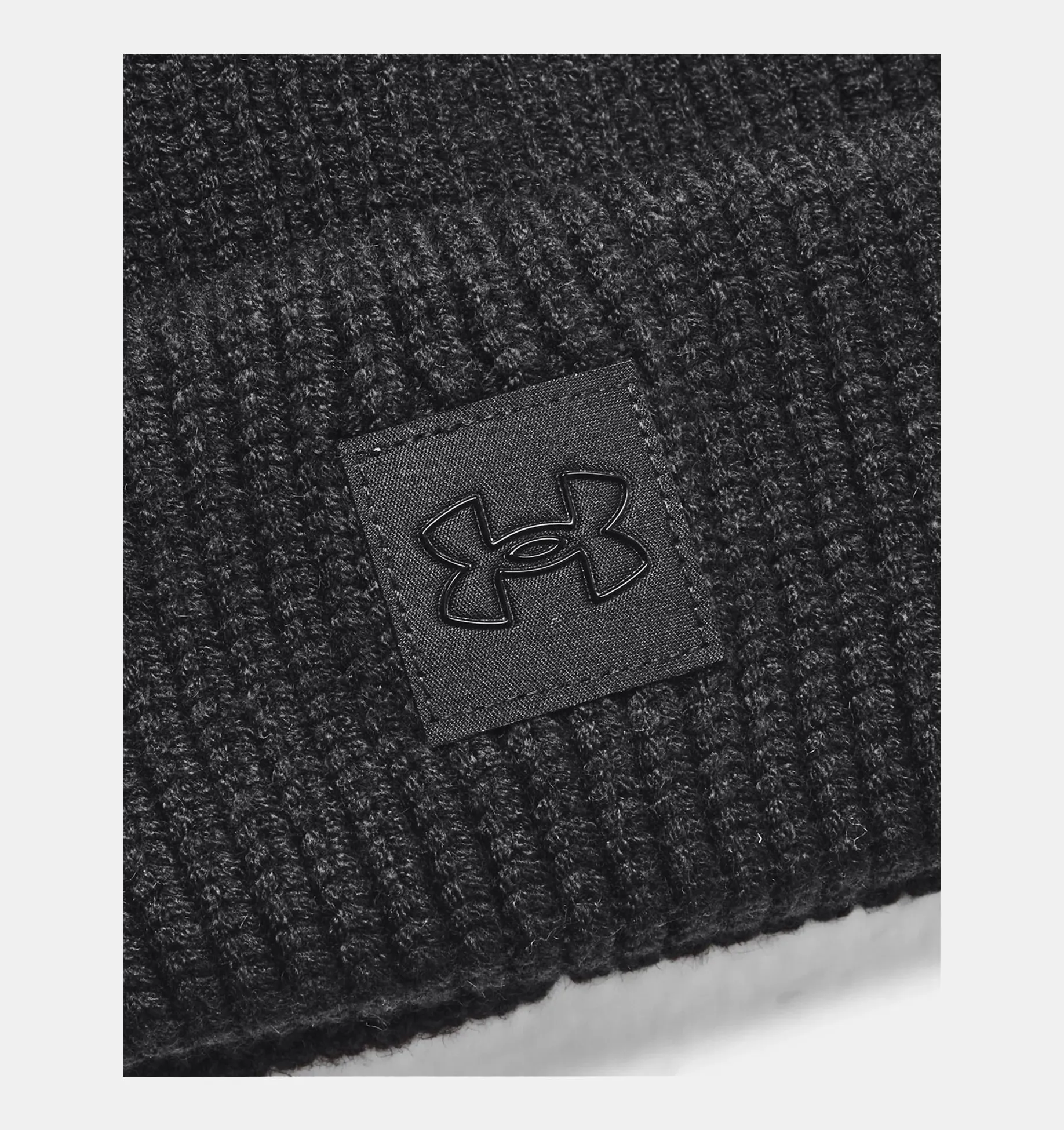 Women's ColdGear® Infrared Halftime Ribbed Beanie - Black