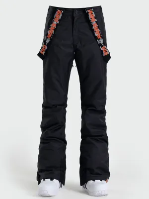 Women's Highland Bib Snowboard & Ski Black Pants